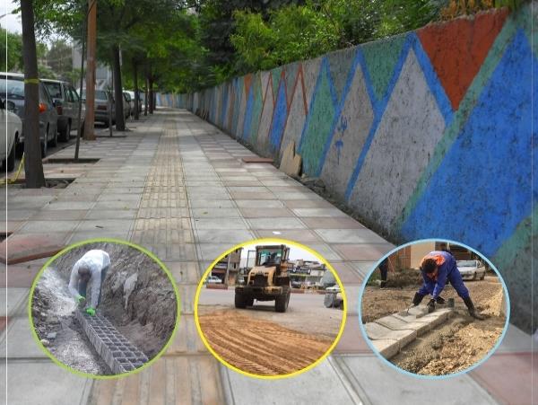 اجرای پروژه های عمرانی با هدف تقویت زیرساخت های معابر شهری ساری